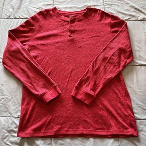 Men's Red Long Sleeve Shirt